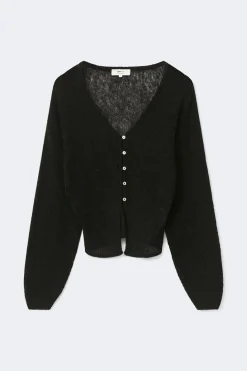 Knitted sheer cardigan
