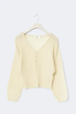 Knitted sheer cardigan