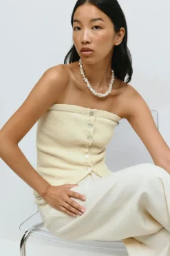 Knitted tube top