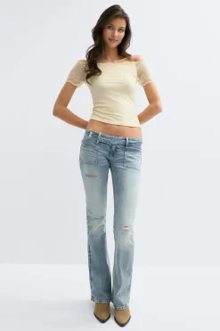 14+ lace detail top