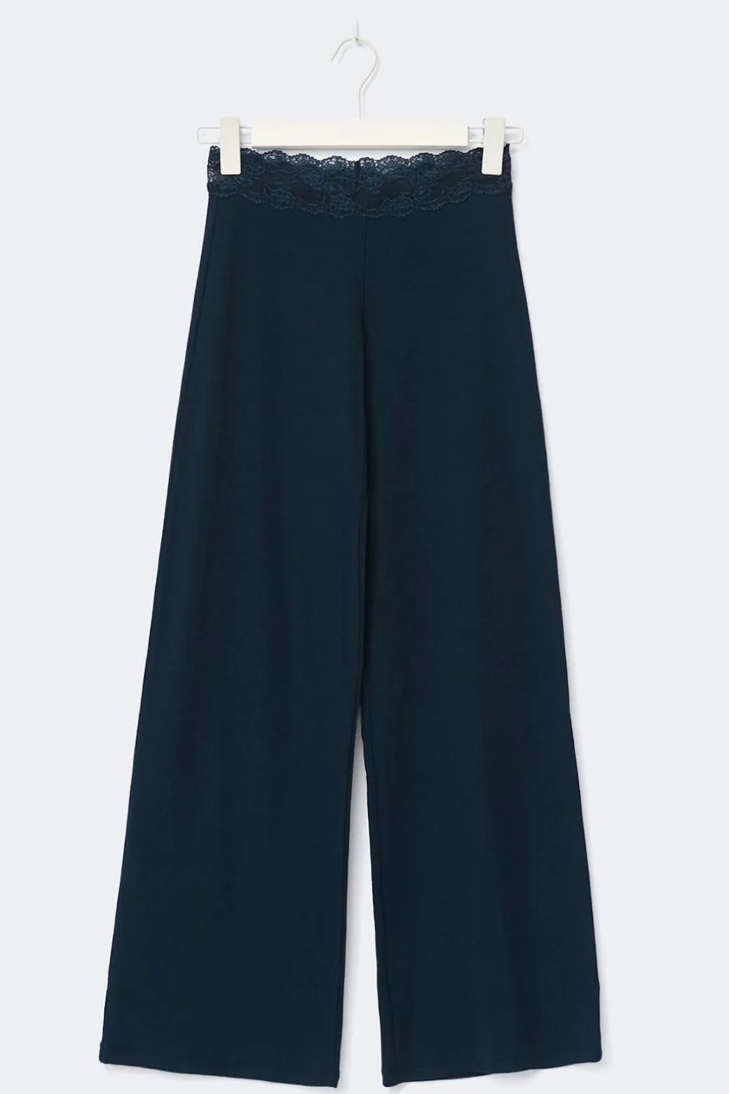 14+ lace detail trousers