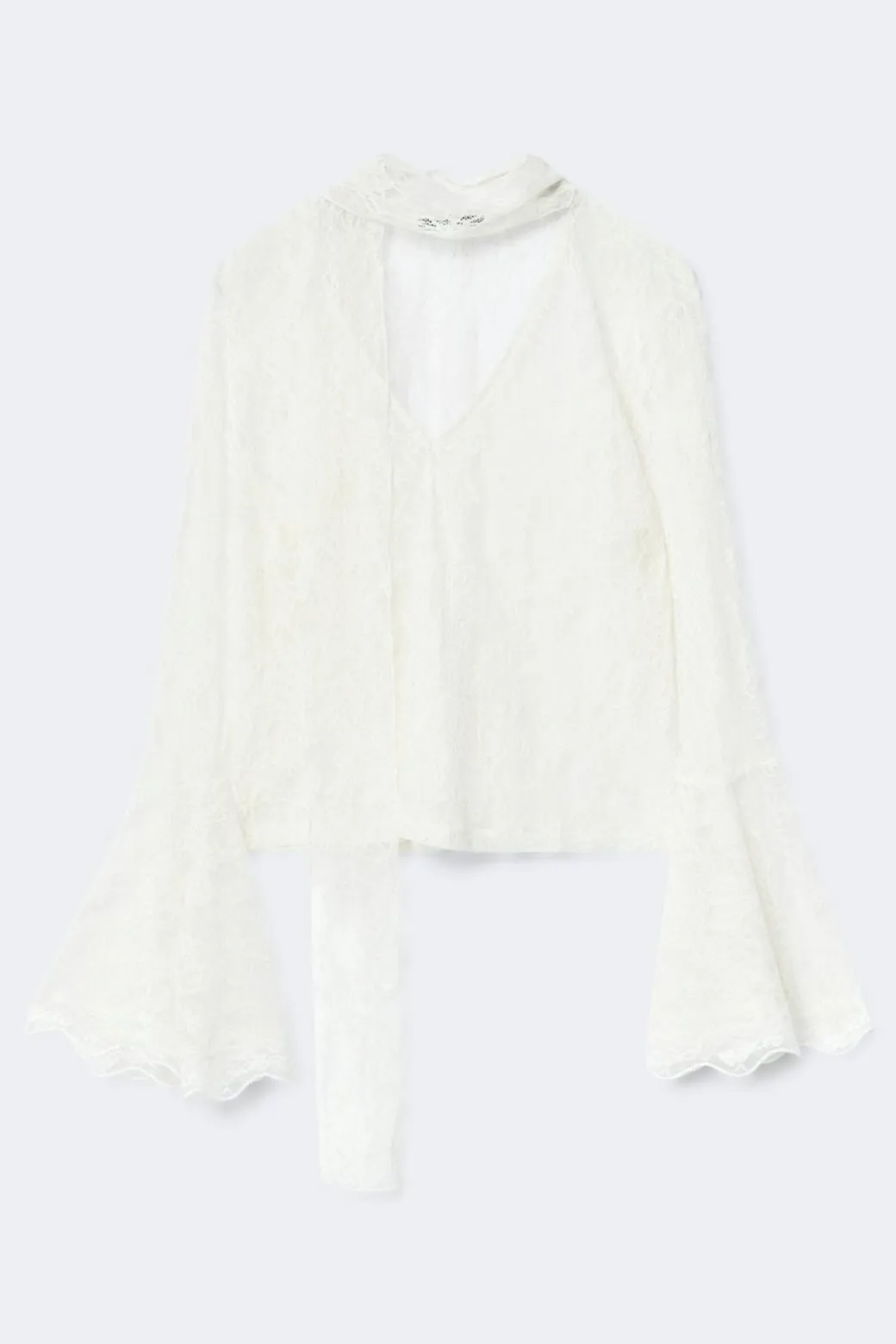 Lace long sleeve top