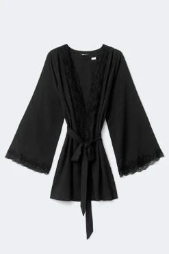 Lace loungewear robe