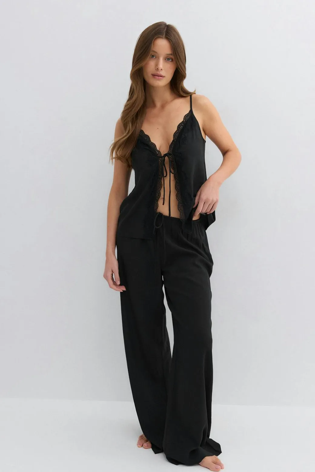 Lace loungewear singlet