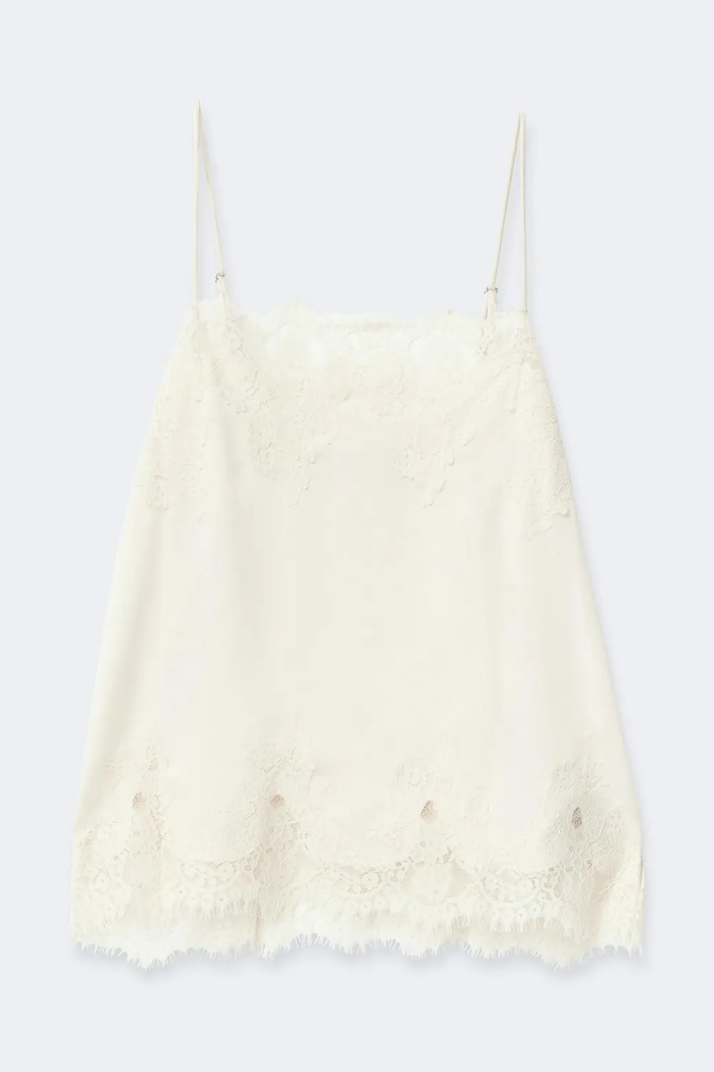 Lace satin singlet