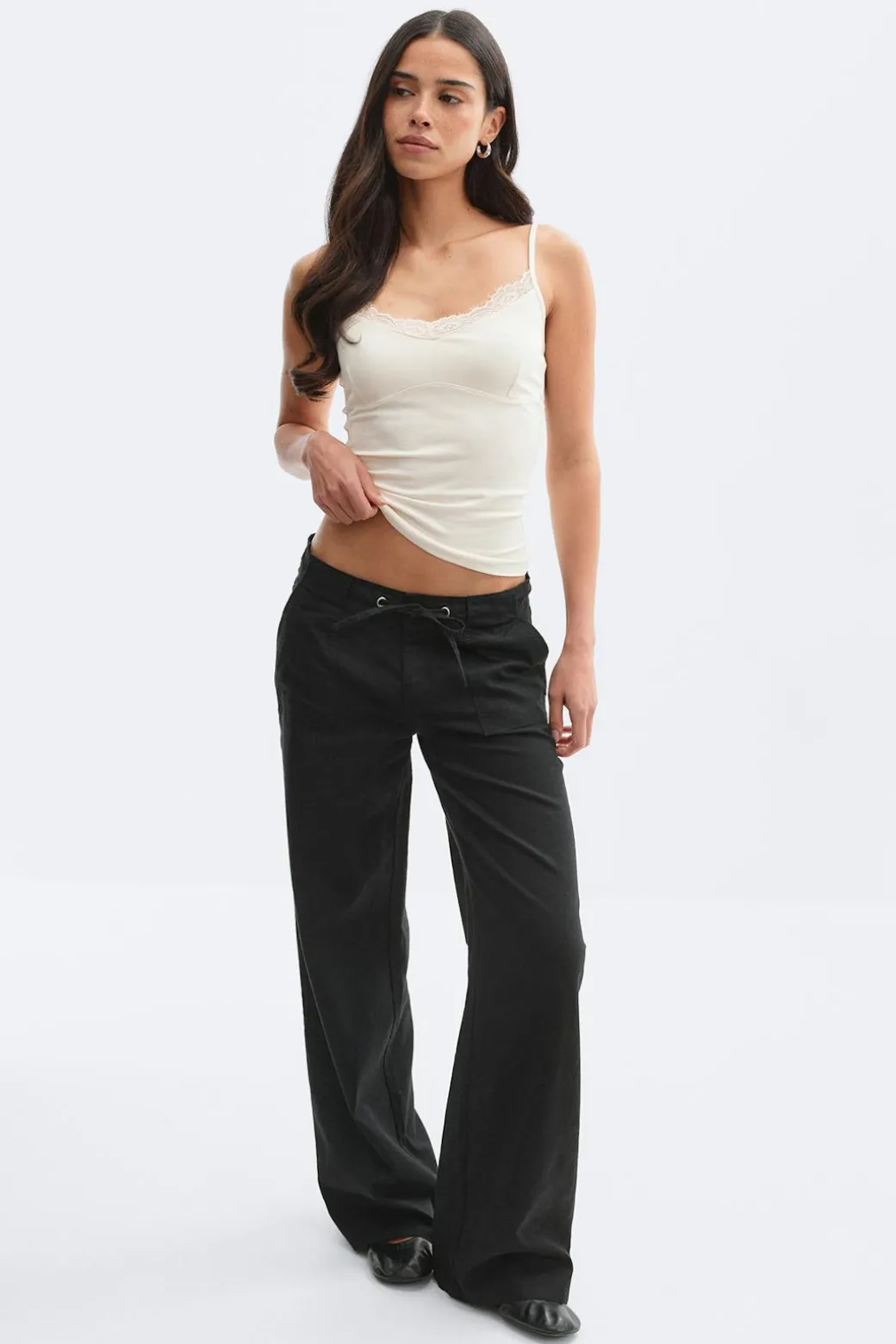 Lace strap singlet