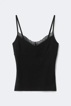 Lace strap singlet