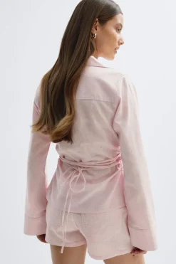 Linen blend shirt