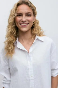 Linen blend shirt