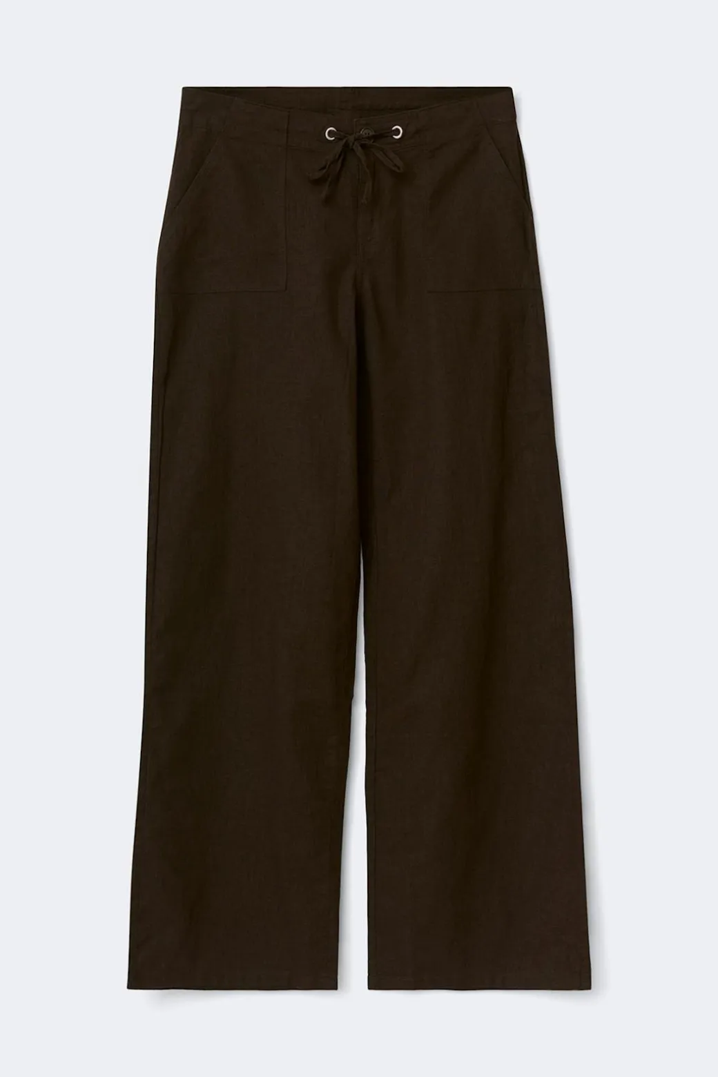 Linen blend trousers