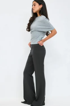 Low waist bootcut trousers