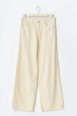 Low wide cord jeans