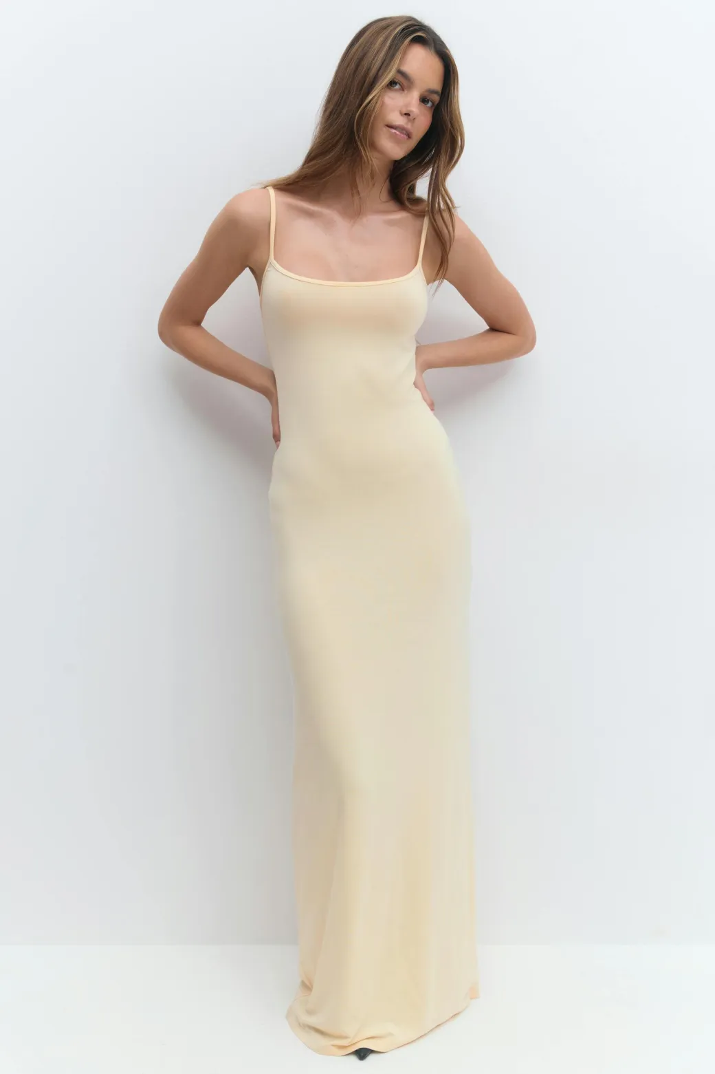 maxi slip dress