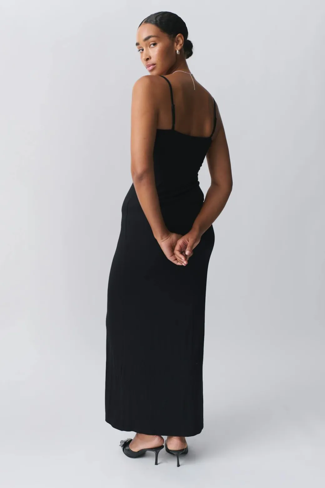 maxi slip dress