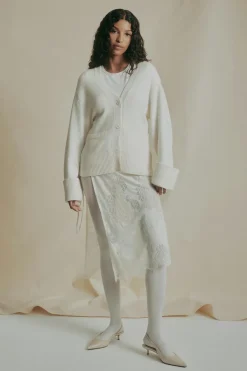 Merino wool knitted cardigan