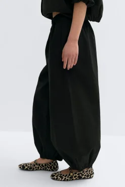 Mid waist balloon trousers