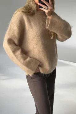 Mohair knitted sweater