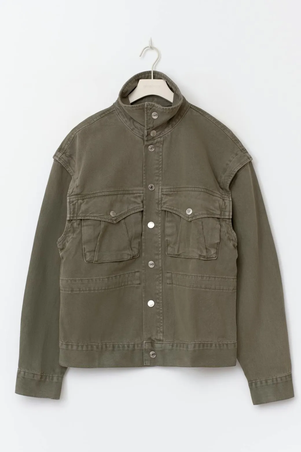 Office cargo denim jacket