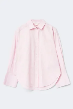 Oversized linen blend shirt