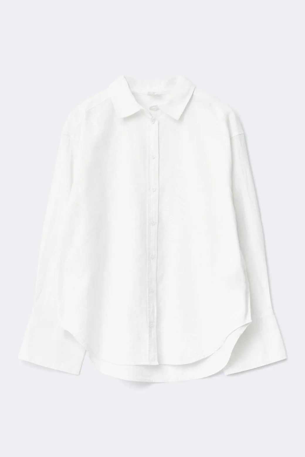 Oversized linen blend shirt