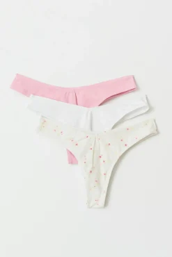 3-pack cotton thong
