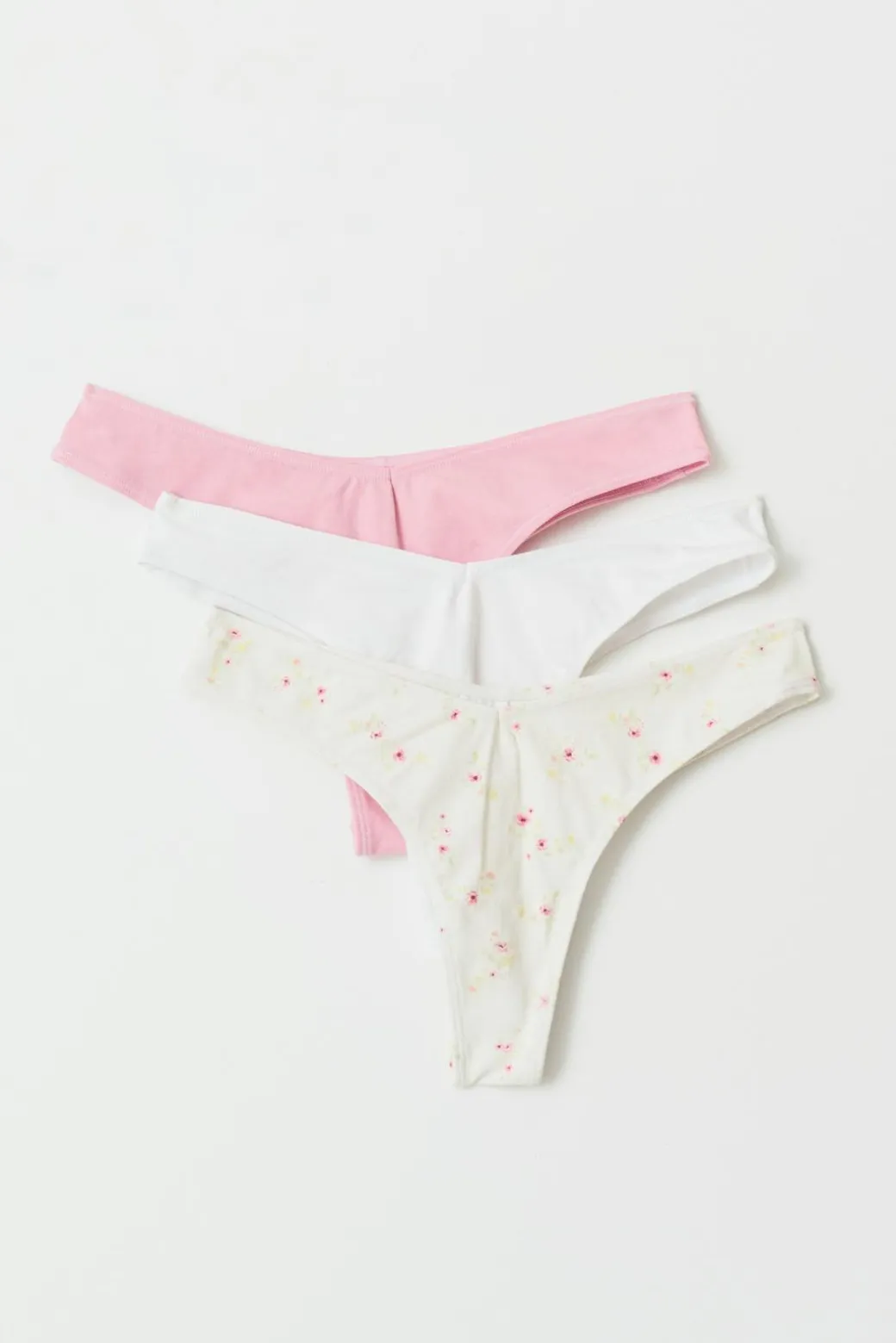 3-pack cotton thong