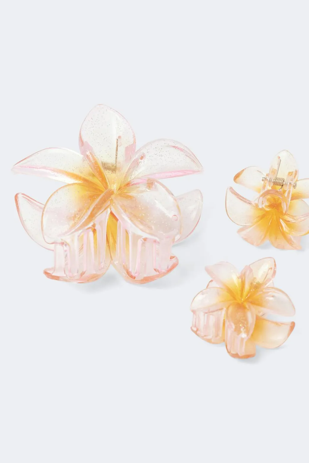 3-pack flower hair clip