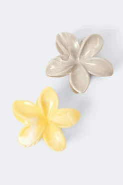 2-pack flower hair clips