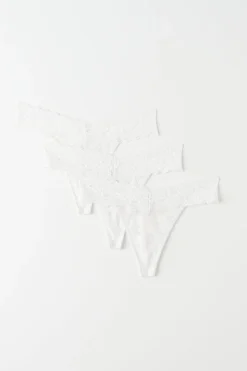 3-pack lace string