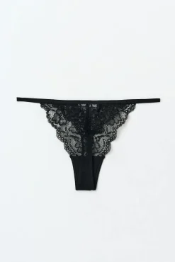 3-pack lace thong