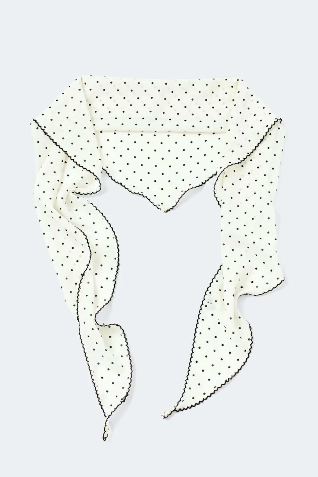 Picot edge hip scarf