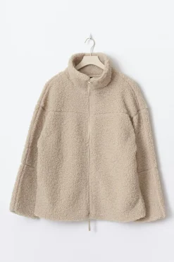 Pile zip jacket