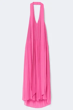 Pleated maxi dress