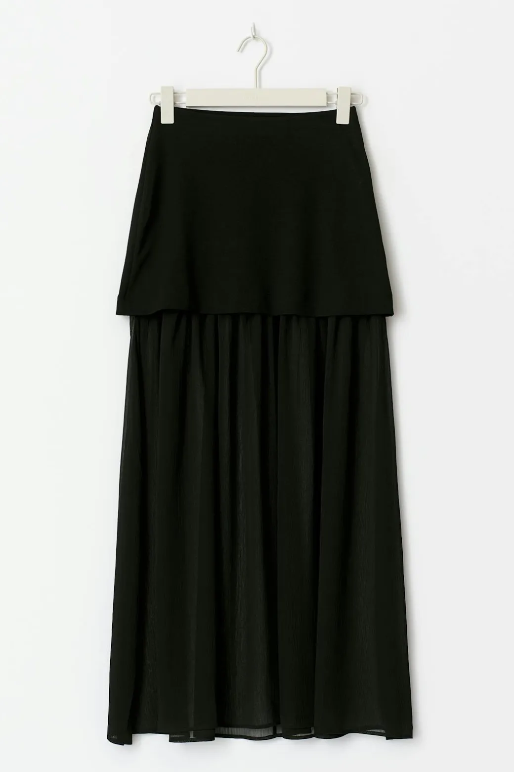 Pleated maxi skirt