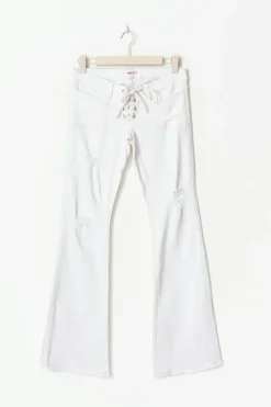 14+ pleated tie jeans