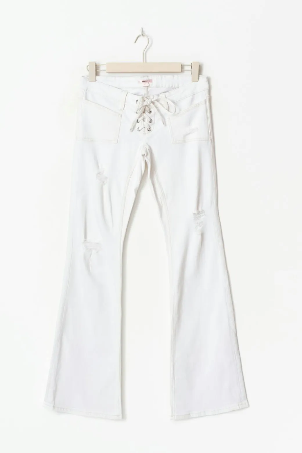 14+ pleated tie jeans