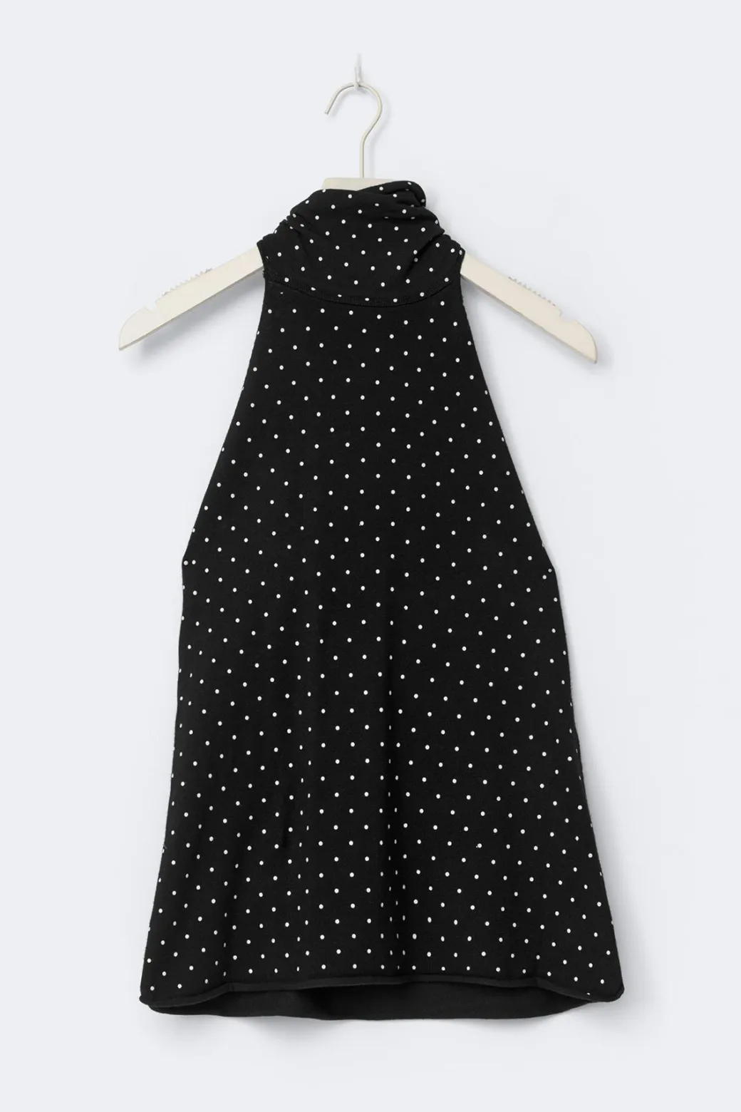 Polka dot knitted top