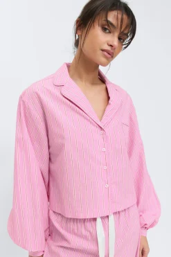 Poplin pyjamas shirt