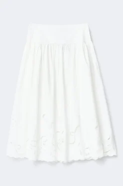 Poplin skirt