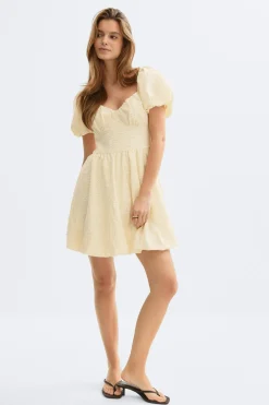 Puff sleeve mini dress