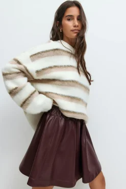 Pu mini skirt