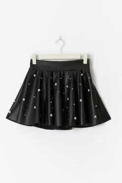 Pu mini skirt