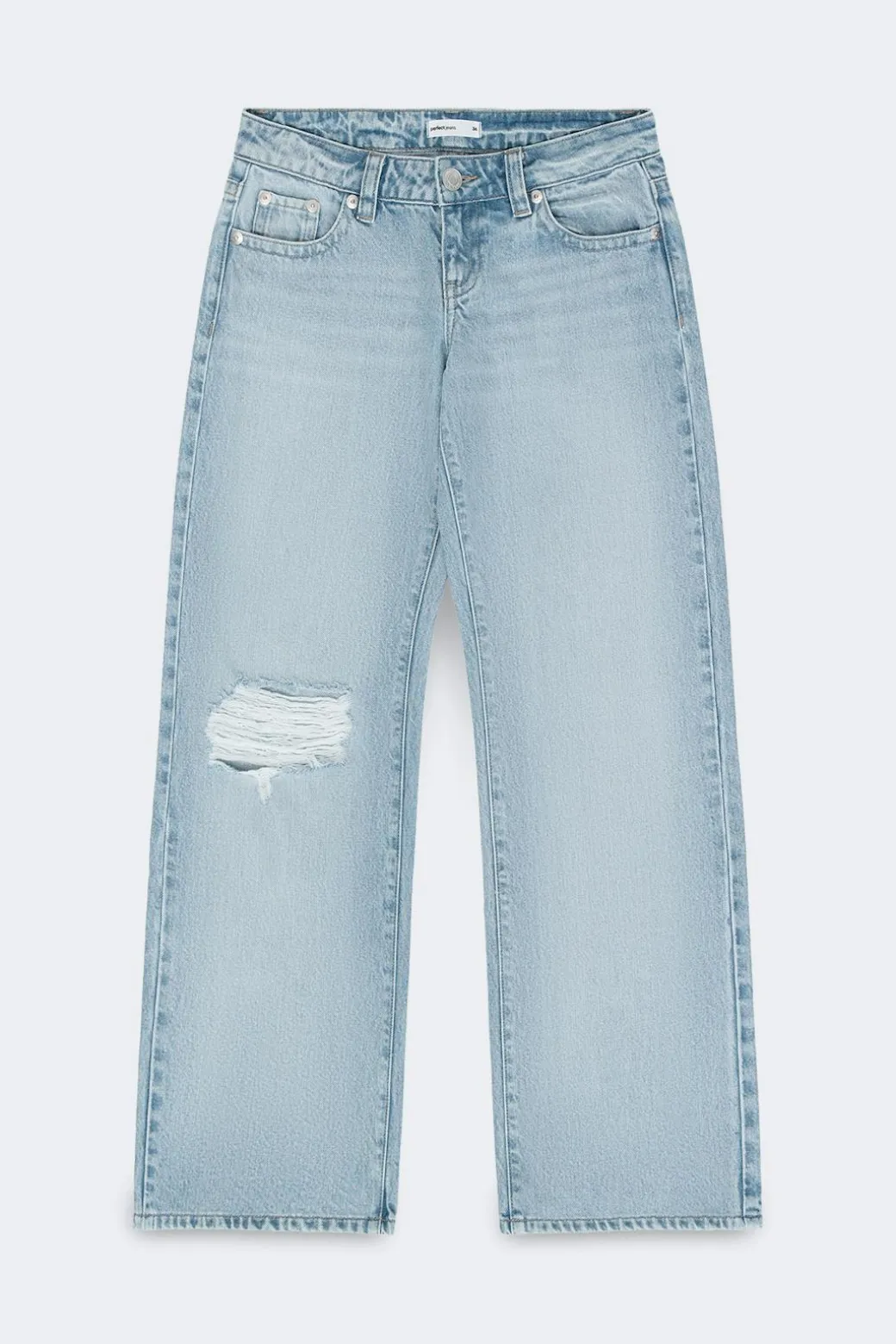 Rebel low wide petite jeans