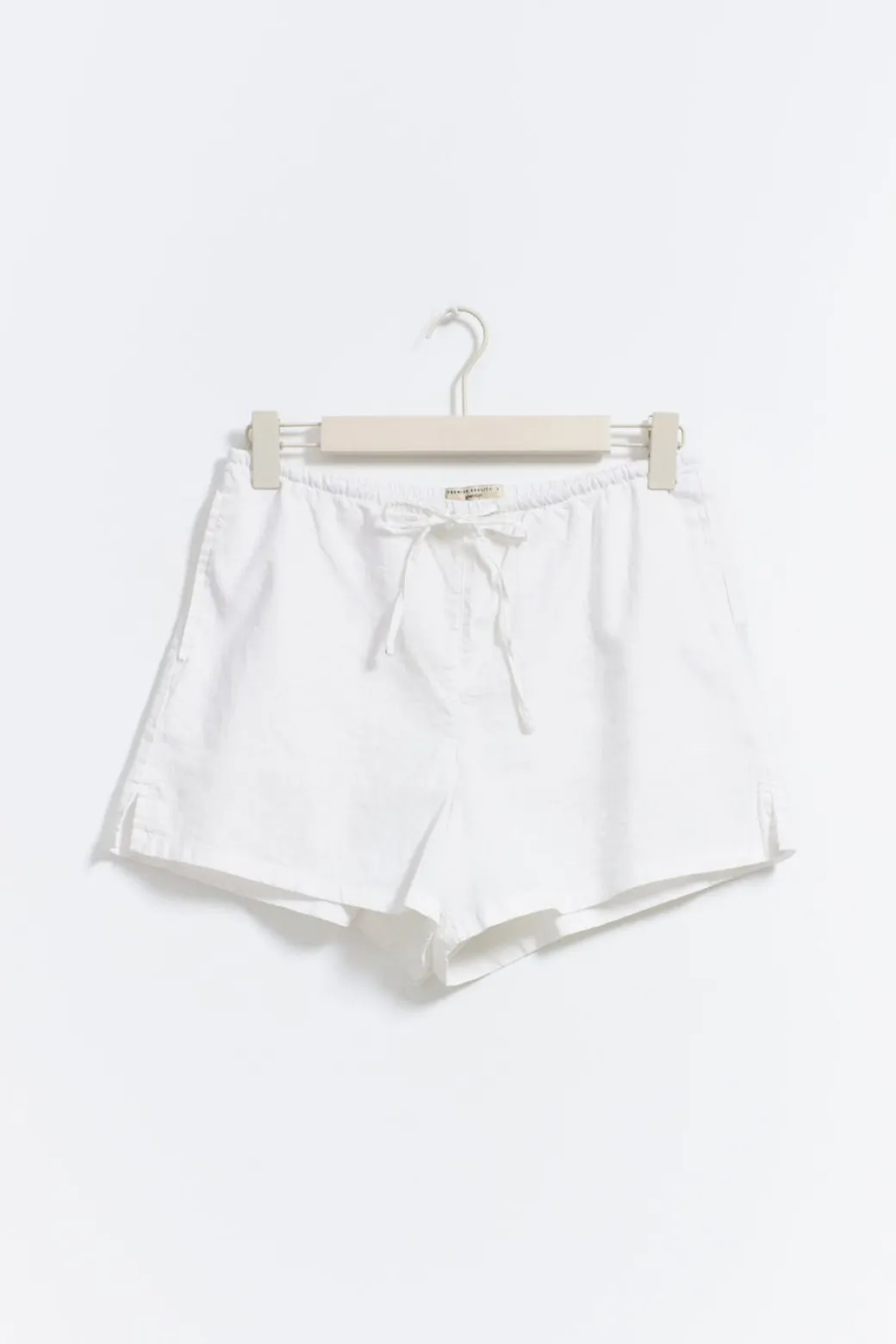 Relaxed linen blend shorts