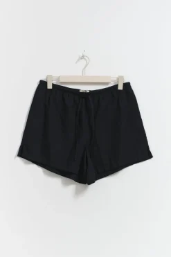Relaxed linen blend shorts