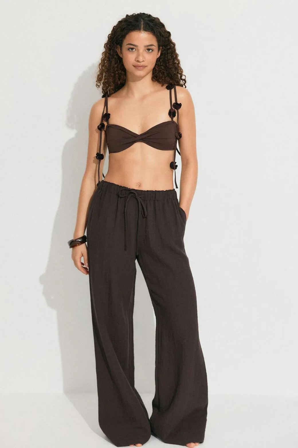 Rose strap bandeau