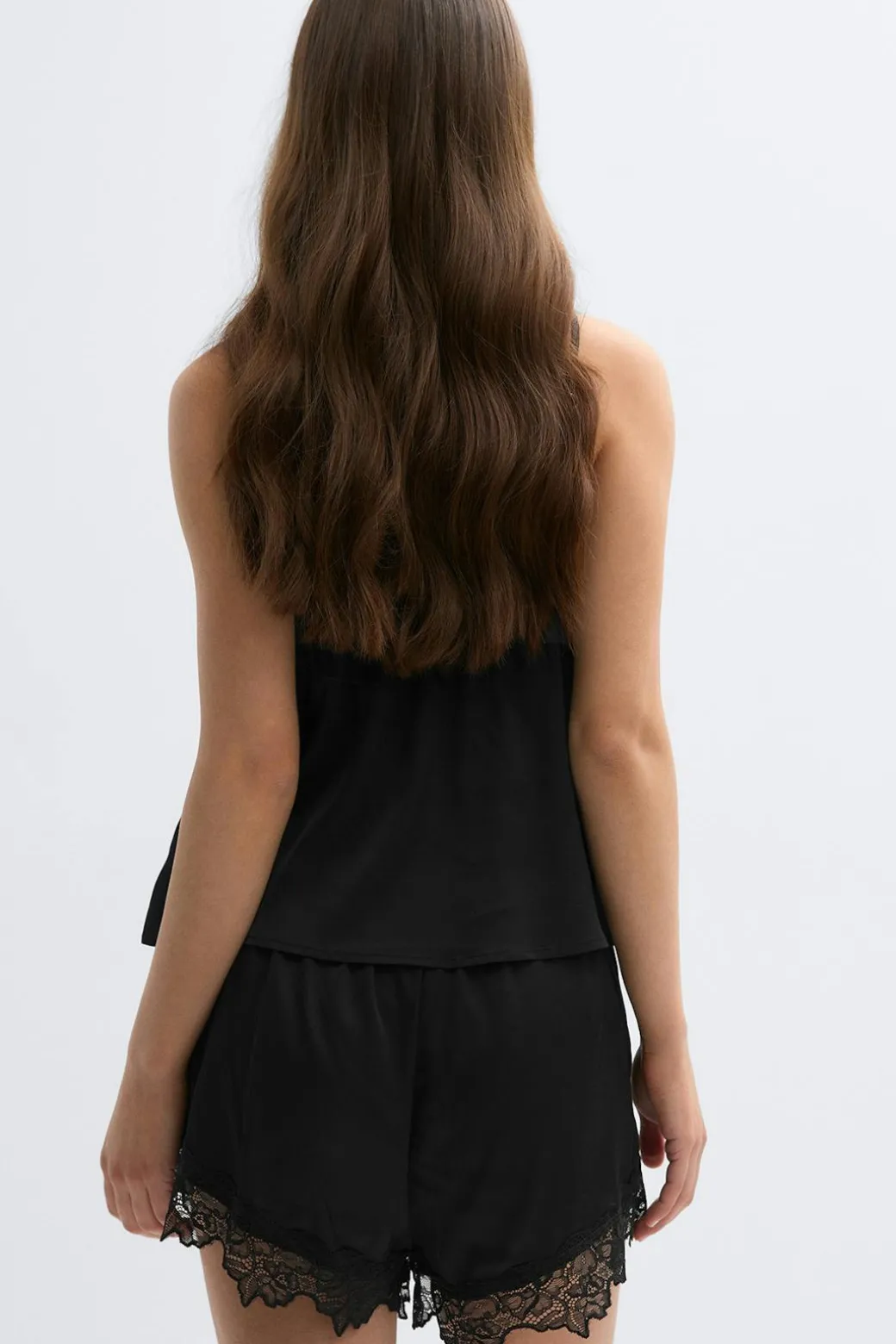 Satin loungewear shorts