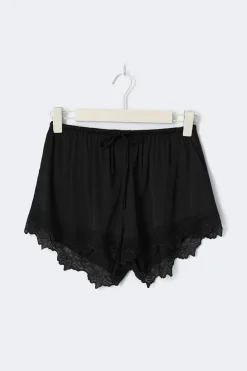 Satin loungewear shorts