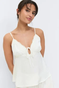 Satin loungewear singlet