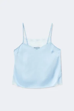 Satin loungewear singlet
